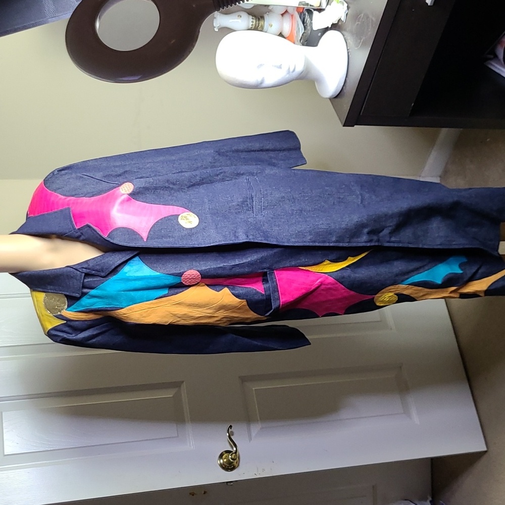 Ladies Leather and Jean Coat